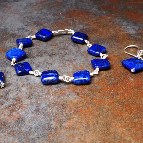 Handmade sterling silver Lapis Lazuli jewellery collection